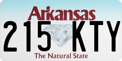 AR license plate 215KTY