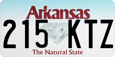 AR license plate 215KTZ