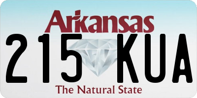 AR license plate 215KUA