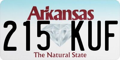 AR license plate 215KUF