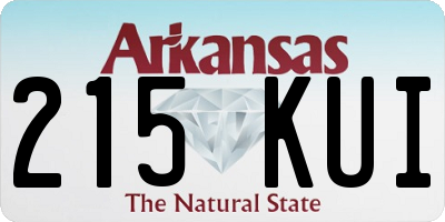 AR license plate 215KUI