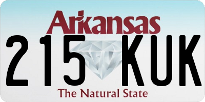 AR license plate 215KUK
