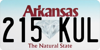 AR license plate 215KUL
