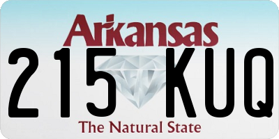 AR license plate 215KUQ