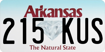 AR license plate 215KUS