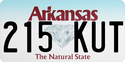 AR license plate 215KUT