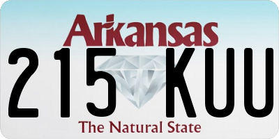 AR license plate 215KUU