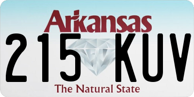 AR license plate 215KUV
