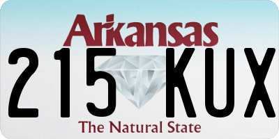 AR license plate 215KUX