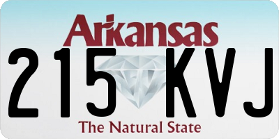 AR license plate 215KVJ