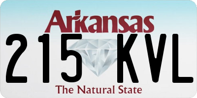 AR license plate 215KVL