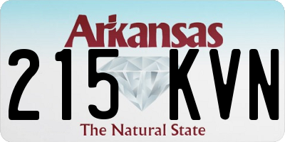 AR license plate 215KVN