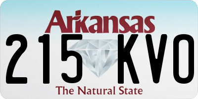 AR license plate 215KVO
