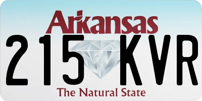 AR license plate 215KVR