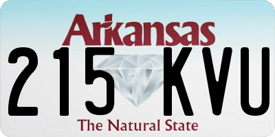 AR license plate 215KVU