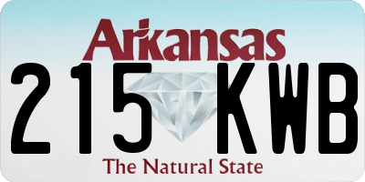 AR license plate 215KWB