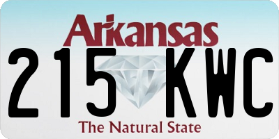 AR license plate 215KWC