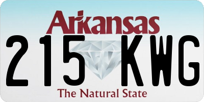 AR license plate 215KWG
