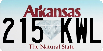 AR license plate 215KWL