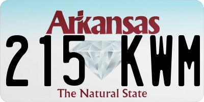 AR license plate 215KWM
