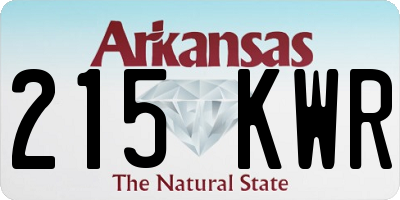 AR license plate 215KWR