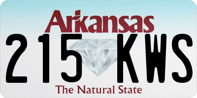 AR license plate 215KWS