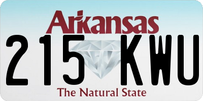 AR license plate 215KWU