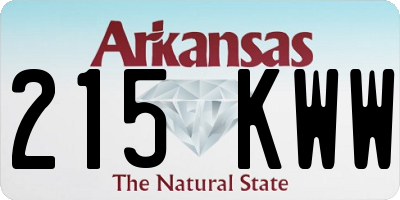 AR license plate 215KWW
