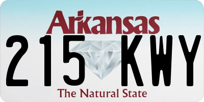 AR license plate 215KWY