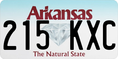AR license plate 215KXC