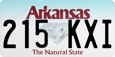 AR license plate 215KXI