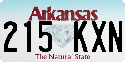 AR license plate 215KXN