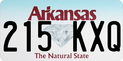 AR license plate 215KXQ