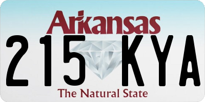 AR license plate 215KYA