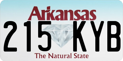 AR license plate 215KYB