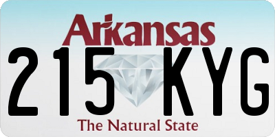 AR license plate 215KYG