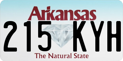 AR license plate 215KYH