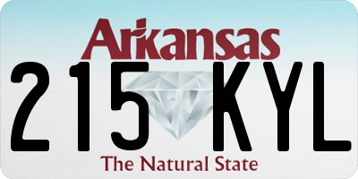 AR license plate 215KYL