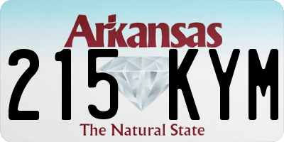 AR license plate 215KYM