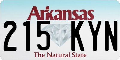AR license plate 215KYN