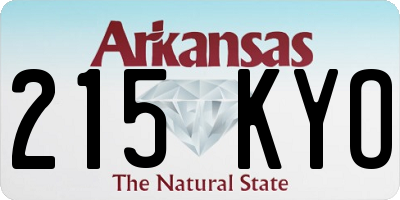 AR license plate 215KYO