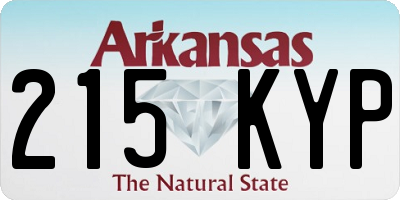 AR license plate 215KYP