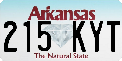 AR license plate 215KYT