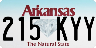 AR license plate 215KYY