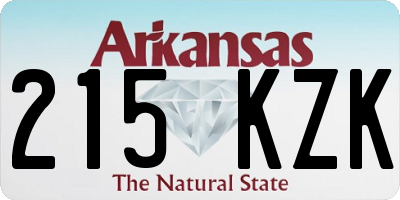AR license plate 215KZK