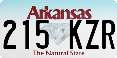 AR license plate 215KZR