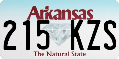 AR license plate 215KZS