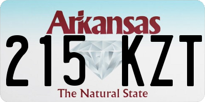 AR license plate 215KZT