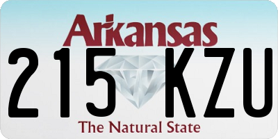 AR license plate 215KZU