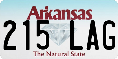 AR license plate 215LAG